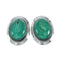 Genuine Turquoise Navajo Sterling Silver Post Earrings X11330